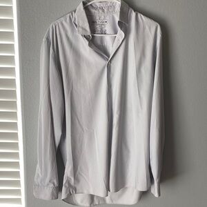 Zara Men's Light Gray Button Down Shirt